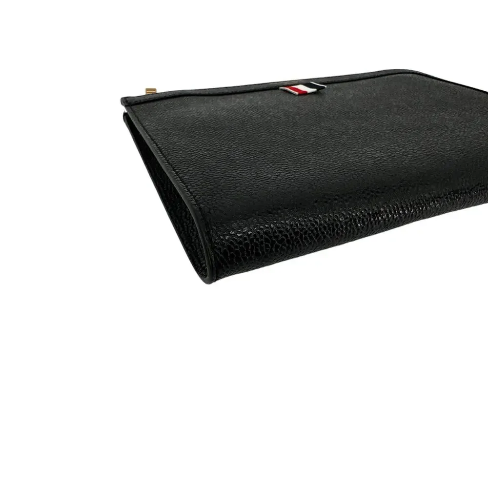 THOM BROWNE Mini Pebble Grain Gusset Folio